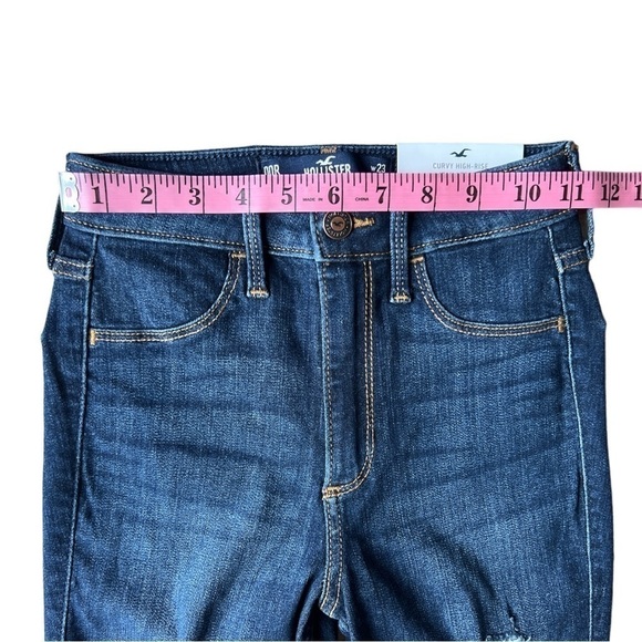 NWT Hollister Curvy High Rise Distressed Jean Leggings, Size 00R 23x28 - Picture 9 of 10